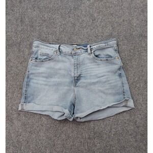 Levis Denim Shorts Women 14 Blue Heritage High Rise Cuffed Stretch 3" in Stretch